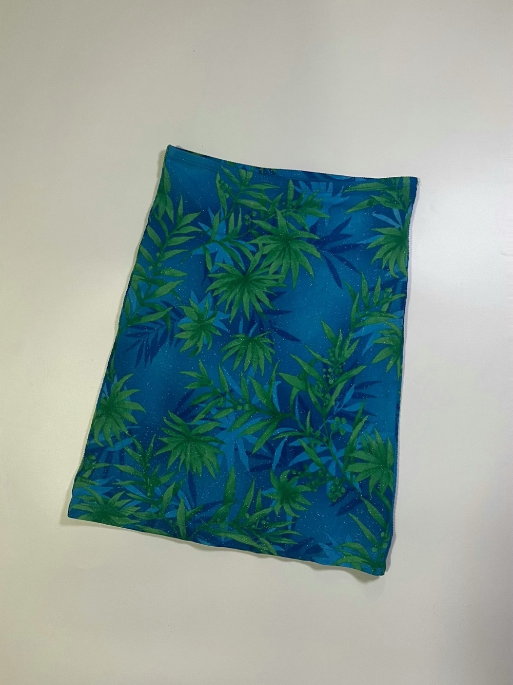 90s guess tropical print midi skirt
